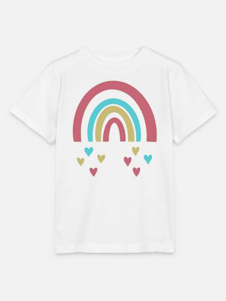 Regenbogen - Stanley/Stella Kinder T-Shirt MINI CREATOR - Weiß
