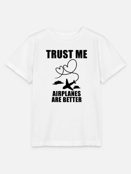 Flugzeuge Flugzeug Pilot Geschenk - Stanley/Stella Kinder T-Shirt MINI CREATOR  - Weiß