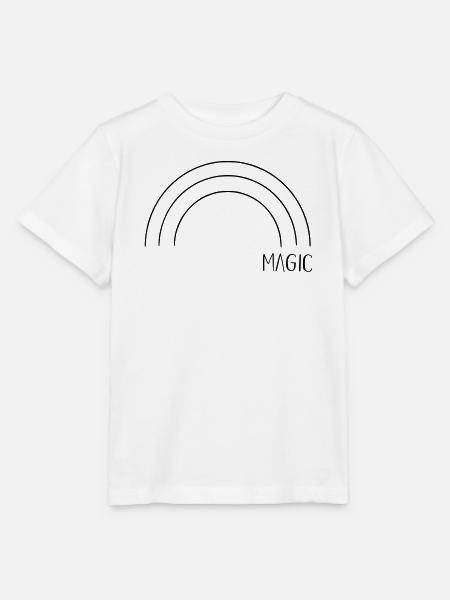 Magic Regenbogen - Stanley/Stella Kinder T-Shirt MINI CREATOR - Weiß