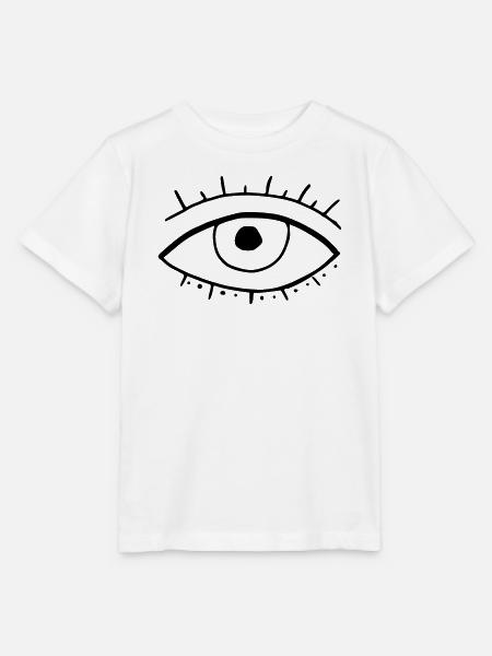 Auge - Stanley/Stella Kinder T-Shirt MINI CREATOR  - Weiß