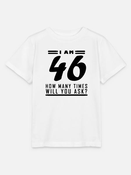 Ich bin 46 – 46. Geburtstag Geschenk - Stanley/Stella Kinder T-Shirt MINI CREATOR - Weiß