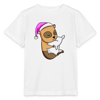 Meerschweinchen mit Kissen und Schlafmütze - Stanley/Stella Kinder T-Shirt MINI CREATOR  - Weiß - Vorne - Maike (125cm)
