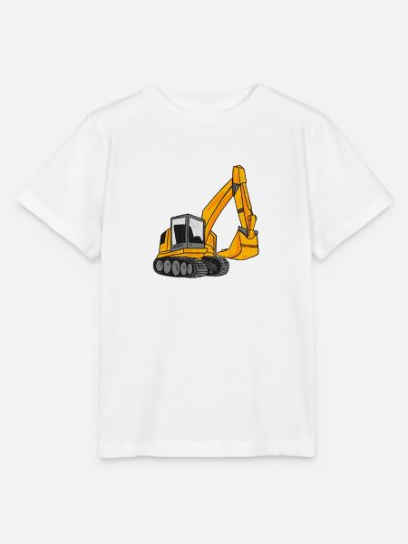 Bagger Baggerfahrer Geschenk - Stanley/Stella Kinder T-Shirt MINI CREATOR - Weiß