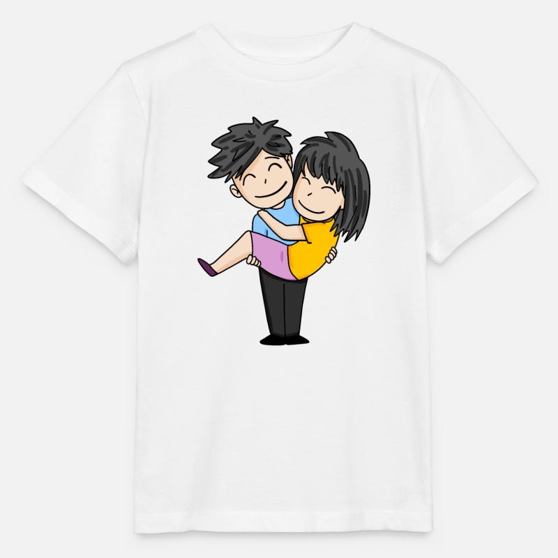 Paar Pärchen - Stanley/Stella Kinder T-Shirt MINI CREATOR  - Weiß
