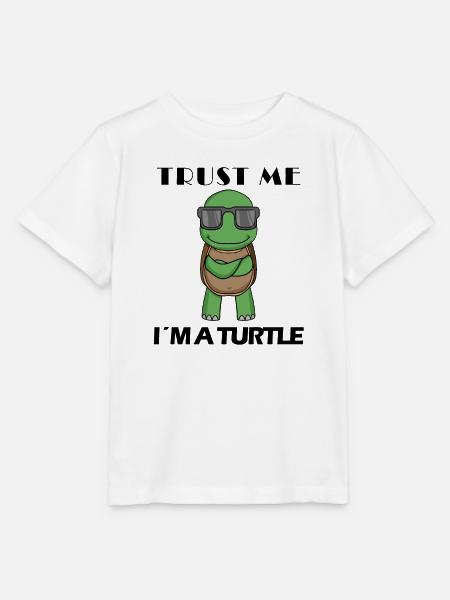 coole Schildkröte - Stanley/Stella Kinder T-Shirt MINI CREATOR - Weiß