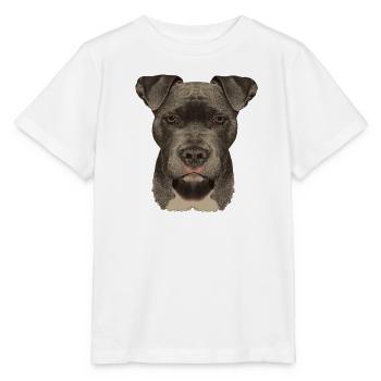 Am Staff, american stafford Terrier - Stanley/Stella Kinder T-Shirt MINI CREATOR  - Weiß - Vorne - Maike (125cm)