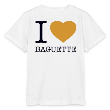 I LOVE BAGUETTE Frankreich - Stanley/Stella Kinder T-Shirt MINI CREATOR  - Weiß - Vorne - Maike (125cm)