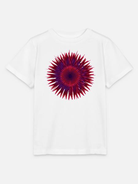 Vektor Blume - Stanley/Stella Kinder T-Shirt MINI CREATOR  - Weiß