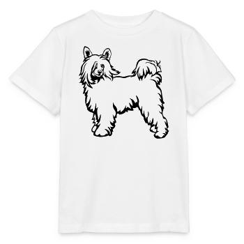 Bouffée de poudre à crête chinoise - T-shirt bio MINI CREATOR Stanley/Stella Enfant - blanc - Devant - Maike (125cm)