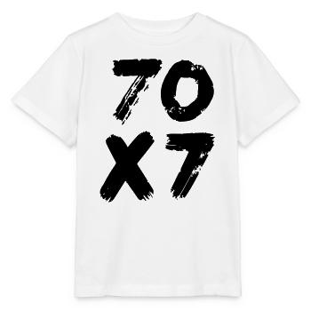70x7: Unendliche Vergebung - Matthäus-Evangelium - Stanley/Stella Kinder T-Shirt MINI CREATOR  - Weiß - Vorne - Maike (125cm)