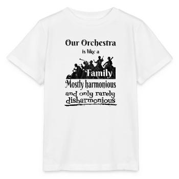 Unser Orchester ist wie eine Familie - Stanley/Stella Kinder T-Shirt MINI CREATOR  - Weiß - Vorne - Maike (125cm)