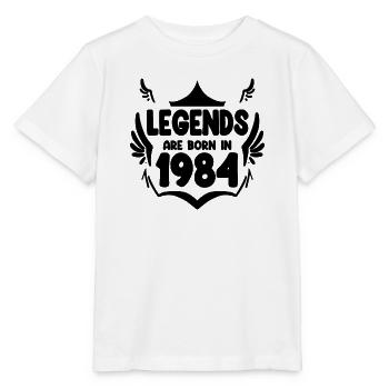 1984 - Jahrgang 1984 - Stanley/Stella Kinder T-Shirt MINI CREATOR  - Weiß - Vorne - Maike (125cm)