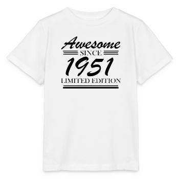 1951 - Né 1951 - Année de naissance 1951 - T-shirt bio MINI CREATOR Stanley/Stella Enfant - blanc - Devant - Maike (125cm)