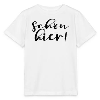 SCHÖN HIER - Stanley/Stella Kinder T-Shirt MINI CREATOR  - Weiß - Vorne - Maike (125cm)