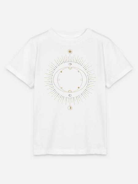 Sonnenring Kreislauf Design - Stanley/Stella Kinder T-Shirt MINI CREATOR  - Weiß