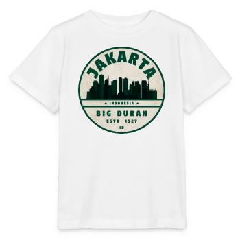 Insigne vintage de la ligne de la ligne de Jakarta - T-shirt bio MINI CREATOR Stanley/Stella Enfant - blanc - Devant - Maike (125cm)