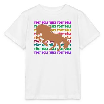 Tölt Horses Saying Icelandic Horses Horse Love Ross - Stanley/Stella MINI CREATOR Kids’ T-Shirt - white - Front - Maike (125cm)