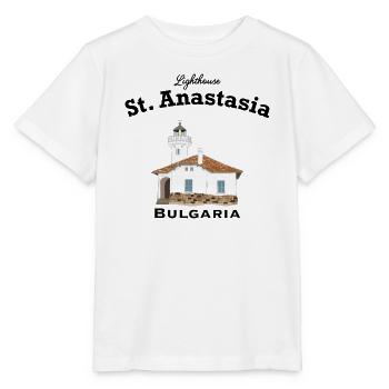 Bulgarie Phare Monastère Île Sveta Anastasia - T-shirt bio MINI CREATOR Stanley/Stella Enfant - blanc - Devant - Maike (125cm)
