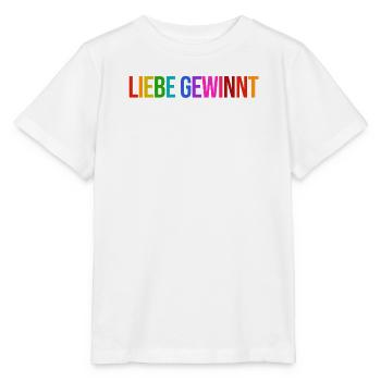 Lgbt Lesbisch Statement Regenbogen Homosexuell - Stanley/Stella Kinder T-Shirt MINI CREATOR  - Weiß - Vorne - Maike (125cm)
