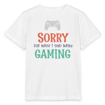Entschuldigung für das, was ich während des Spiels gesagt habe - Stanley/Stella Kinder T-Shirt MINI CREATOR  - Weiß - Vorne - Maike (125cm)