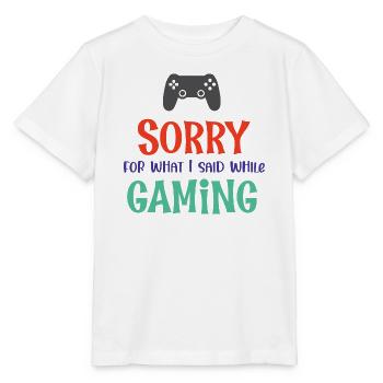 Entschuldigung für das, was ich während des Spiels gesagt habe - Stanley/Stella Kinder T-Shirt MINI CREATOR  - Weiß - Vorne - Maike (125cm)