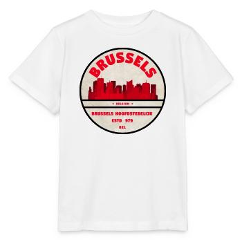 Bruxelles Belgique - T-shirt bio MINI CREATOR Stanley/Stella Enfant - blanc - Devant - Maike (125cm)