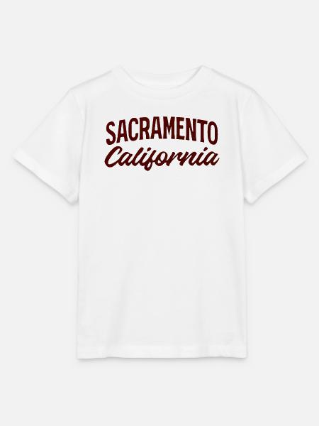 Sacramento Script California Tee - Stanley/Stella Kinder T-Shirt MINI CREATOR - Weiß