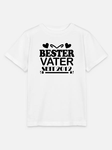 Bester Vater seit 2012 - Stanley/Stella Kinder T-Shirt MINI CREATOR  - Weiß