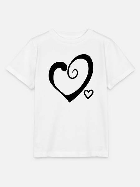 Herz Herze - Stanley/Stella Kinder T-Shirt MINI CREATOR  - Weiß