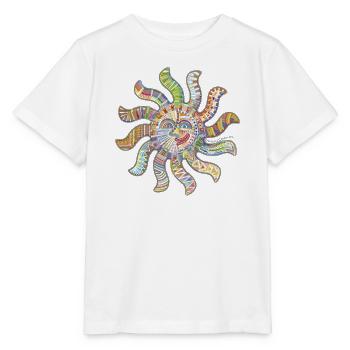 Pensée de vous soleil - T-shirt bio MINI CREATOR Stanley/Stella Enfant - blanc - Devant - Maike (125cm)