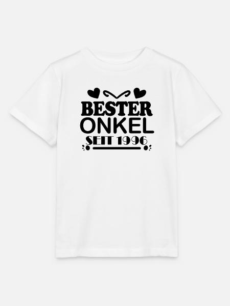 Bester Onkel seit 1996 - Stanley/Stella Kinder T-Shirt MINI CREATOR  - Weiß