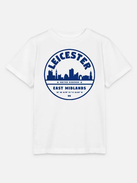 East Midlands Skyline Stempel - Stanley/Stella Kinder T-Shirt MINI CREATOR - Weiß