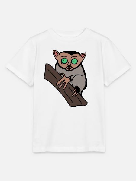 Konrad der Koboldmaki - Stanley/Stella Kinder T-Shirt MINI CREATOR  - Weiß