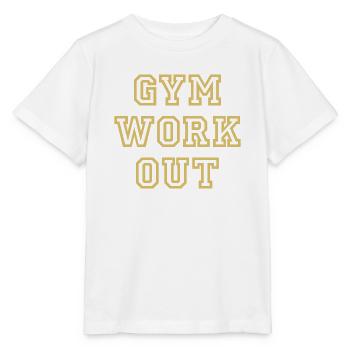GYM WORK OUT Fitness Bodybuilding Sport - Stanley/Stella MINI CREATOR Kids’ T-Shirt - white - Front - Maike (125cm)