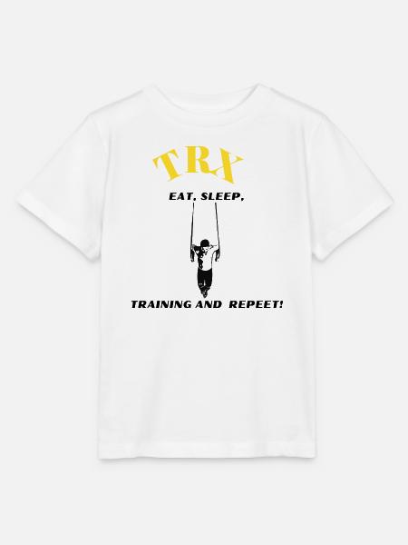 TRL Ringe Akrobatik Silhouette - Stanley/Stella Kinder T-Shirt MINI CREATOR - Weiß