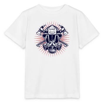 Brandschutz Feuerwehr Feuerwehrhelm Lebensretter - Stanley/Stella Kinder T-Shirt MINI CREATOR  - Weiß - Vorne - Maike (125cm)