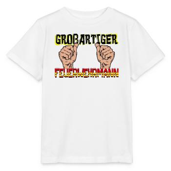 Lebensretter Feuerwehr Statement Feuerwehrmann - Stanley/Stella Kinder T-Shirt MINI CREATOR  - Weiß - Vorne - Maike (125cm)