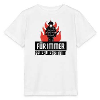 Feuerwehr Lebensretter Feuerwehrmann Statement - Stanley/Stella Kinder T-Shirt MINI CREATOR  - Weiß - Vorne - Maike (125cm)