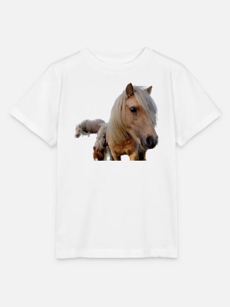 Pferde auf der Weide - Stanley/Stella Kinder T-Shirt MINI CREATOR - Weiß