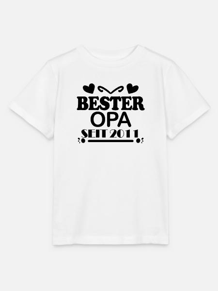 Bester Opa seit 2011 - Stanley/Stella Kinder T-Shirt MINI CREATOR  - Weiß