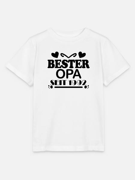 Bester Opa seit 1992 - Stanley/Stella Kinder T-Shirt MINI CREATOR  - Weiß