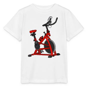 Red Bike Spin Bicycle - Stanley/Stella MINI CREATOR Kids’ T-Shirt - white - Front - Maike (125cm)