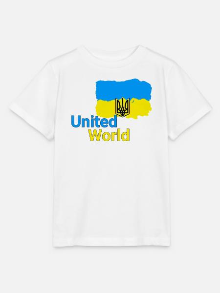 United World - Ukraine - Stanley/Stella Kinder T-Shirt MINI CREATOR  - Weiß