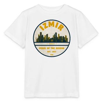 Perle d’Izmir de l’Insigne de la mer Égée - T-shirt bio MINI CREATOR Stanley/Stella Enfant - blanc - Devant - Maike (125cm)