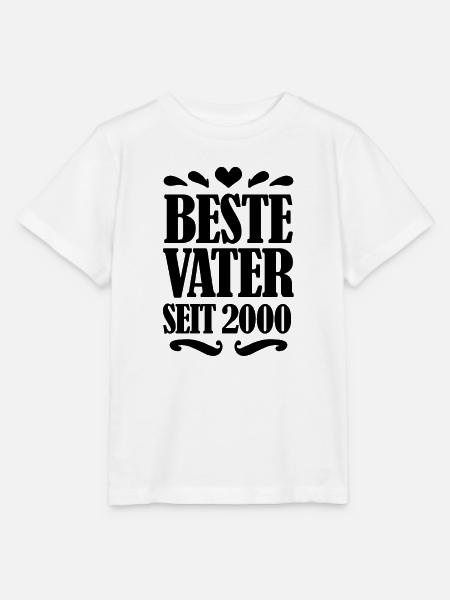 Bester Vater seit 2000 - Stanley/Stella Kinder T-Shirt MINI CREATOR  - Weiß