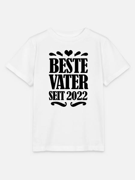 Bester Vater seit 2022 - Stanley/Stella Kinder T-Shirt MINI CREATOR - Weiß
