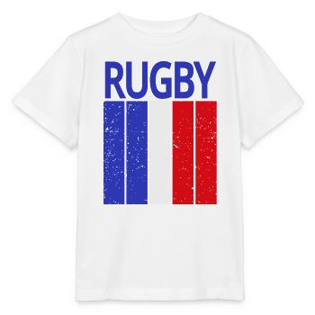rugby, rugby fan, rugby player - Stanley/Stella MINI CREATOR Kids’ T-Shirt - white - Front - Maike (125cm)