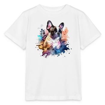 Bouledogue français - T-shirt bio MINI CREATOR Stanley/Stella Enfant - blanc - Devant - Maike (125cm)