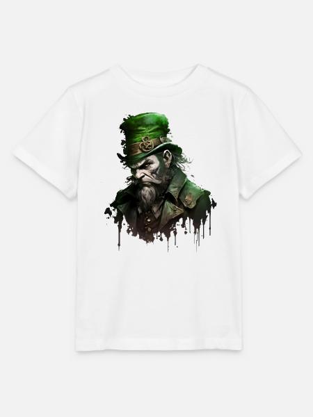 Untoter Leprechaun mit Hut - Stanley/Stella Kinder T-Shirt MINI CREATOR - Weiß