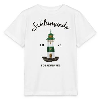 Kappeln, Leuchtturm Schleimünde, Schlei / Ostsee - Stanley/Stella Kinder T-Shirt MINI CREATOR  - Weiß - Vorne - Maike (125cm)